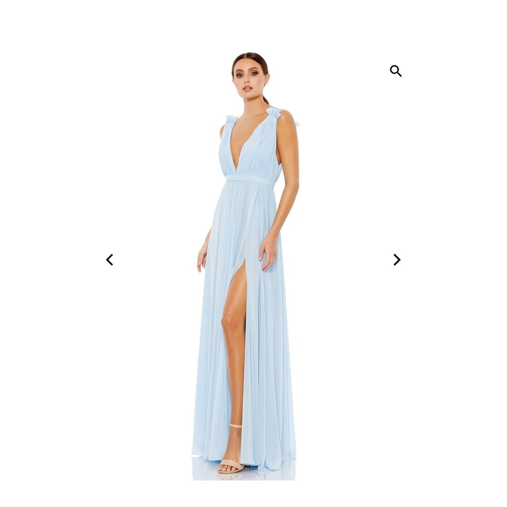 Mac Duggal Chiffon Light Blue Dress‎ Size 0 Style: 55321I